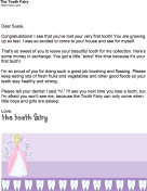 Tooth Fairy Letter — Lost First Tooth
