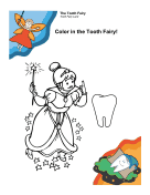 Girl Tooth Fairy Coloring Page