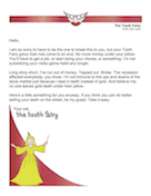 Tooth Fairy Apology Letter