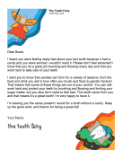 Tooth Fairy Letter Dont Worry Cavity