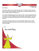 Tooth Fairy Letter — Hall of Fame