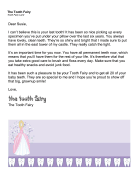 Tooth Fairy Letter — Last Tooth
