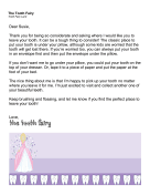 Tooth Fairy Letter Where To Leave Tooth