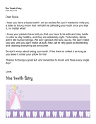 Tooth Fairy Quarantine Letter
