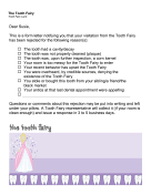 Tooth Fairy Rejection Checklist