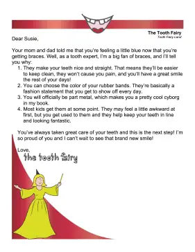 Tooth Fairy Letter — Braces